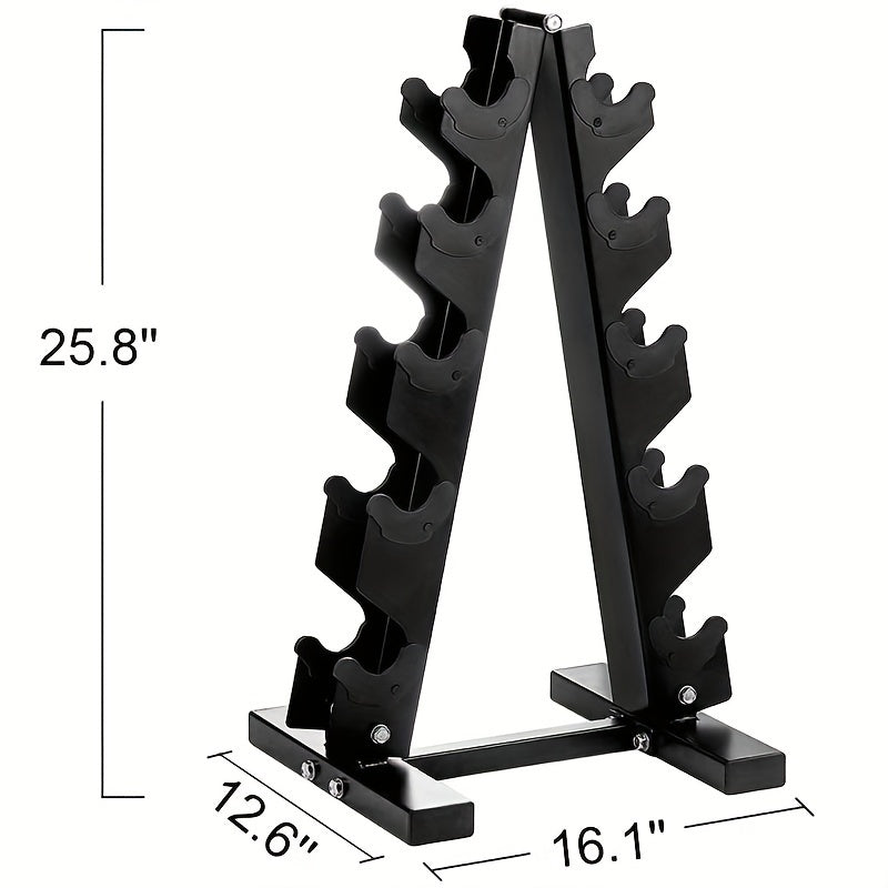 Juego de mancuernas hexagonales resistentes de 150 lb (incluye soporte)
