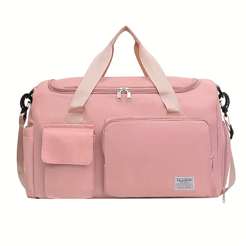 [Gran capacidad | Seco para ropa mojada] Bolsa gran capacidad con separación para ropa mojada mujer | Bolsa de viaje informal para estudiantes de corta distancia para hombres con compartimento para zapatos