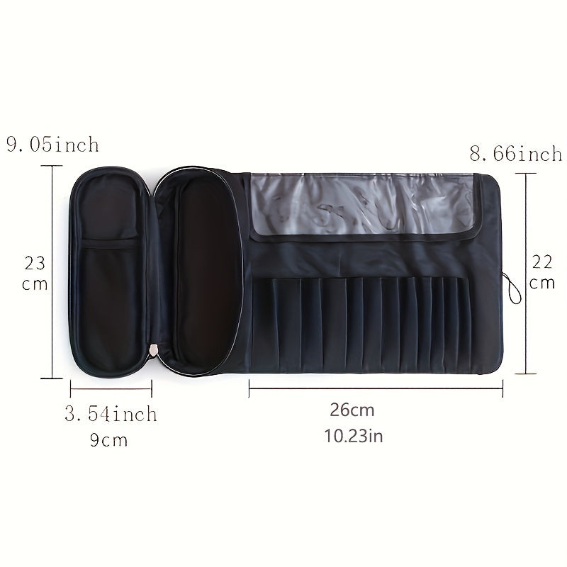 Bolsa de almacenamiento de brochas de maquillaje de gran capacidad,
