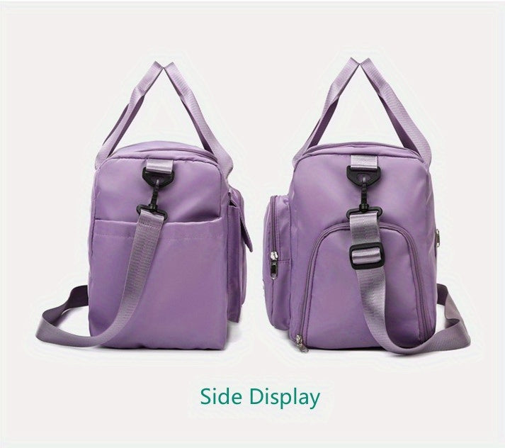 [Gran capacidad | Seco para ropa mojada] Bolsa gran capacidad con separación para ropa mojada mujer | Bolsa de viaje informal para estudiantes de corta distancia para hombres con compartimento para zapatos