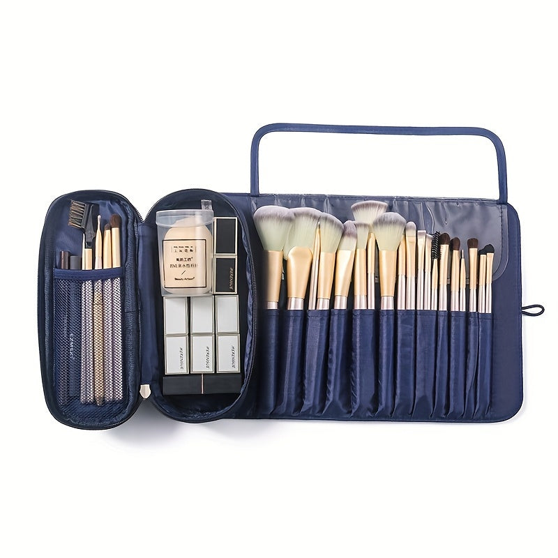 Bolsa de almacenamiento de brochas de maquillaje de gran capacidad,