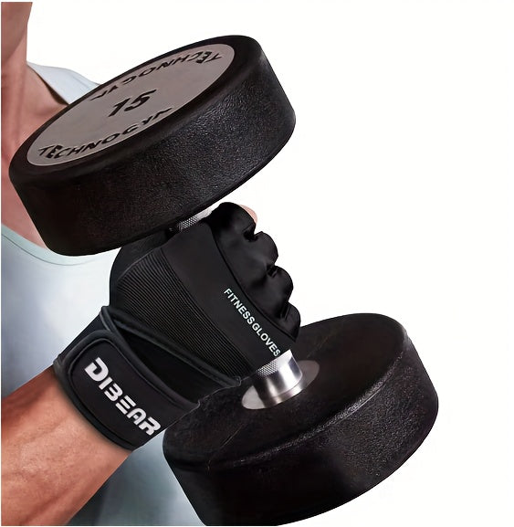 Guantes de entrenamiento Ender-Neutral de medio dedo con soporte para la muñeca,