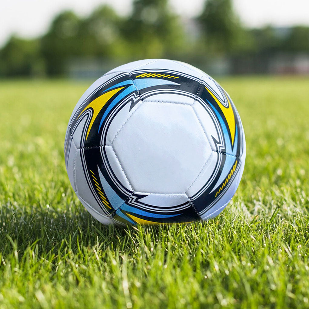 Pelotas de fútbol mundiales, talla oficial 5, costura a máquina, PVC, sin costuras, resistentes al desgaste, antideslizantes, juego de partido al aire libre, entrenamiento de fútbol