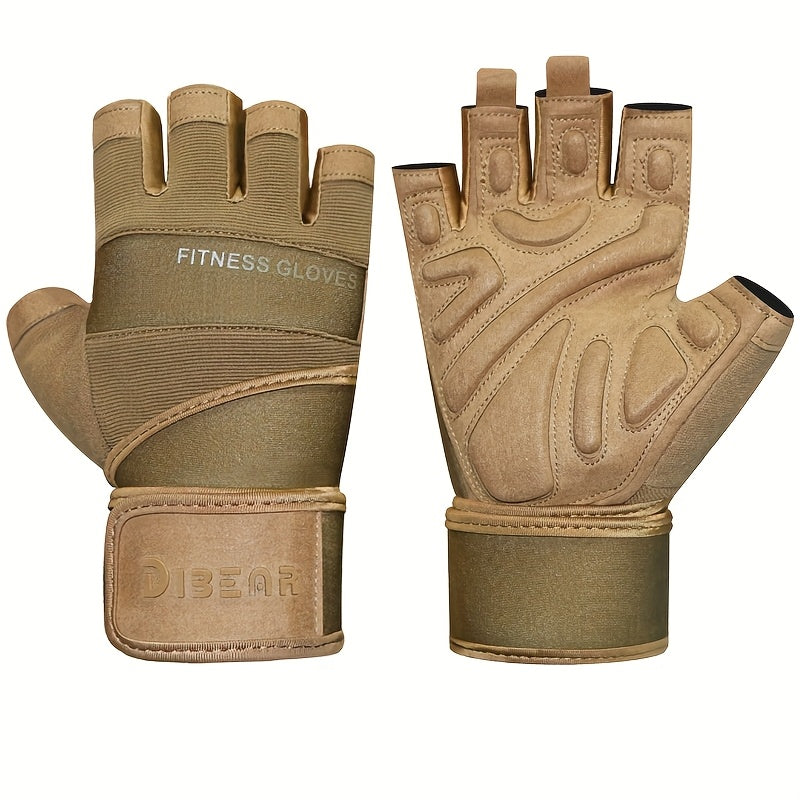 Guantes de entrenamiento Ender-Neutral de medio dedo con soporte para la muñeca,