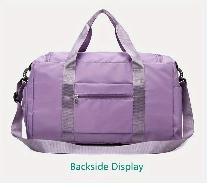 [Gran capacidad | Seco para ropa mojada] Bolsa gran capacidad con separación para ropa mojada mujer | Bolsa de viaje informal para estudiantes de corta distancia para hombres con compartimento para zapatos