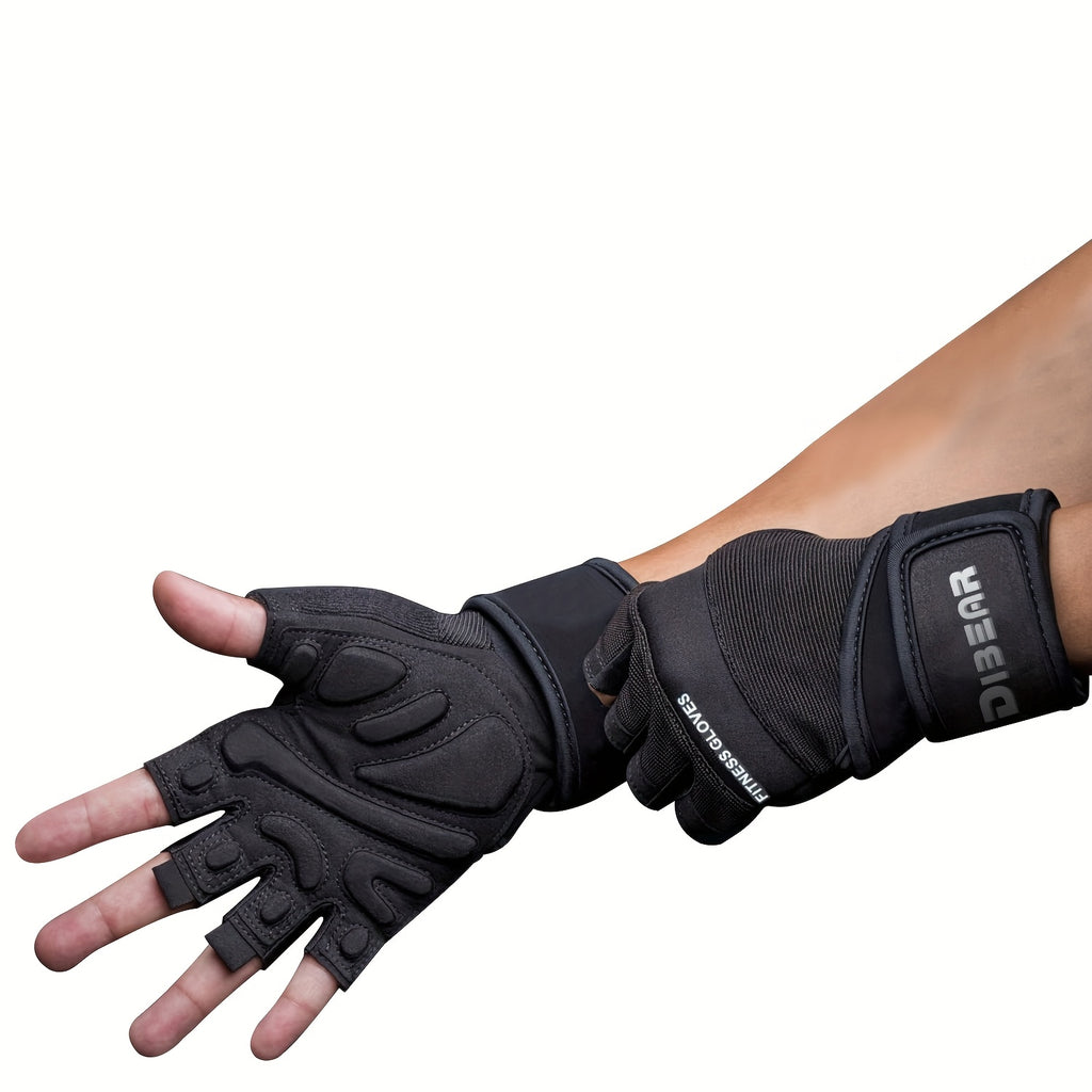 Guantes de entrenamiento Ender-Neutral de medio dedo con soporte para la muñeca,
