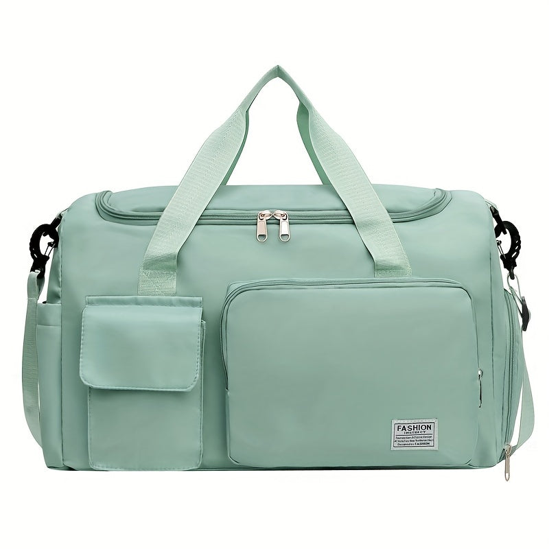 [Gran capacidad | Seco para ropa mojada] Bolsa gran capacidad con separación para ropa mojada mujer | Bolsa de viaje informal para estudiantes de corta distancia para hombres con compartimento para zapatos