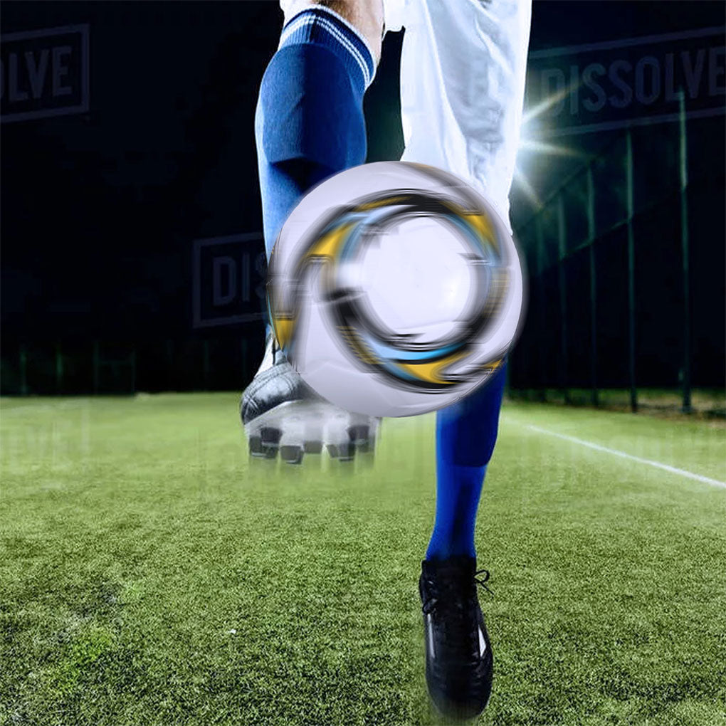 Pelotas de fútbol mundiales, talla oficial 5, costura a máquina, PVC, sin costuras, resistentes al desgaste, antideslizantes, juego de partido al aire libre, entrenamiento de fútbol