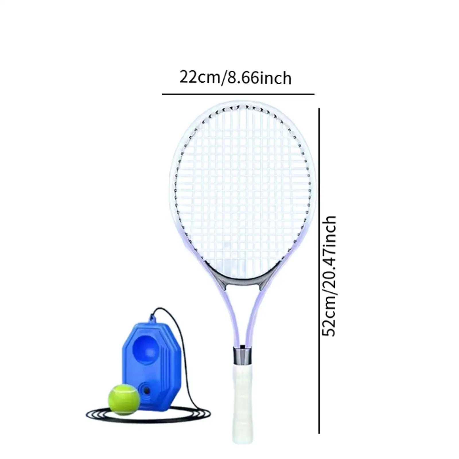 Entrenador de tenis, pelota de rebote, equipo de entrenamiento individual principiantes, ejercicio de un solo jugador, autopráctica para parque, jardín, patio trasero