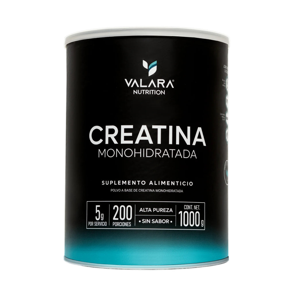 Creatina Monohidratada Valara 1Kg, Alta pureza, 200 Porciones