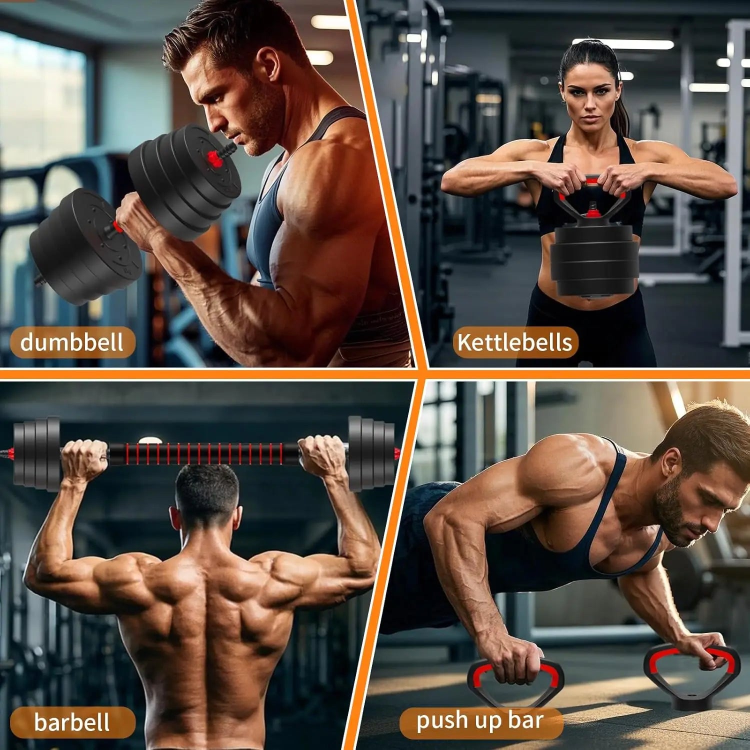 Eco-Friendly Steel Adjustable Dumbbells Rubber-Covered Unisex Home Exercise Arms Fitness 90lb Weight System