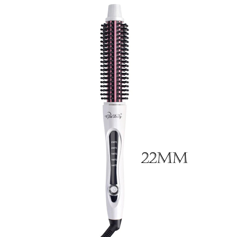 Rizador de pelo, cepillo alisador de pelo, peine calefactor caliente, estilizador de pelo liso, rizador de pelo ondulado, peine rizador de pelo