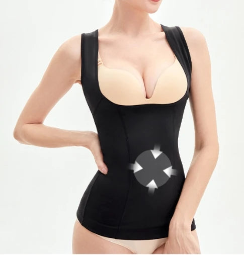 Women's Seamless Body Shaping Corset Factory's Waist Suspenders with Belly Support Vest Top Beauty Enhancing Shapers