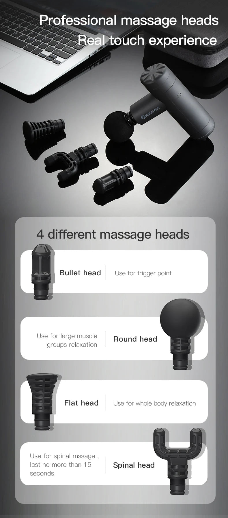 Booster Mini X pistola de masaje percusión masajeador de espalda y cuello vibradores eléctricos portátil Fitness Mini máquina de masaje corporal