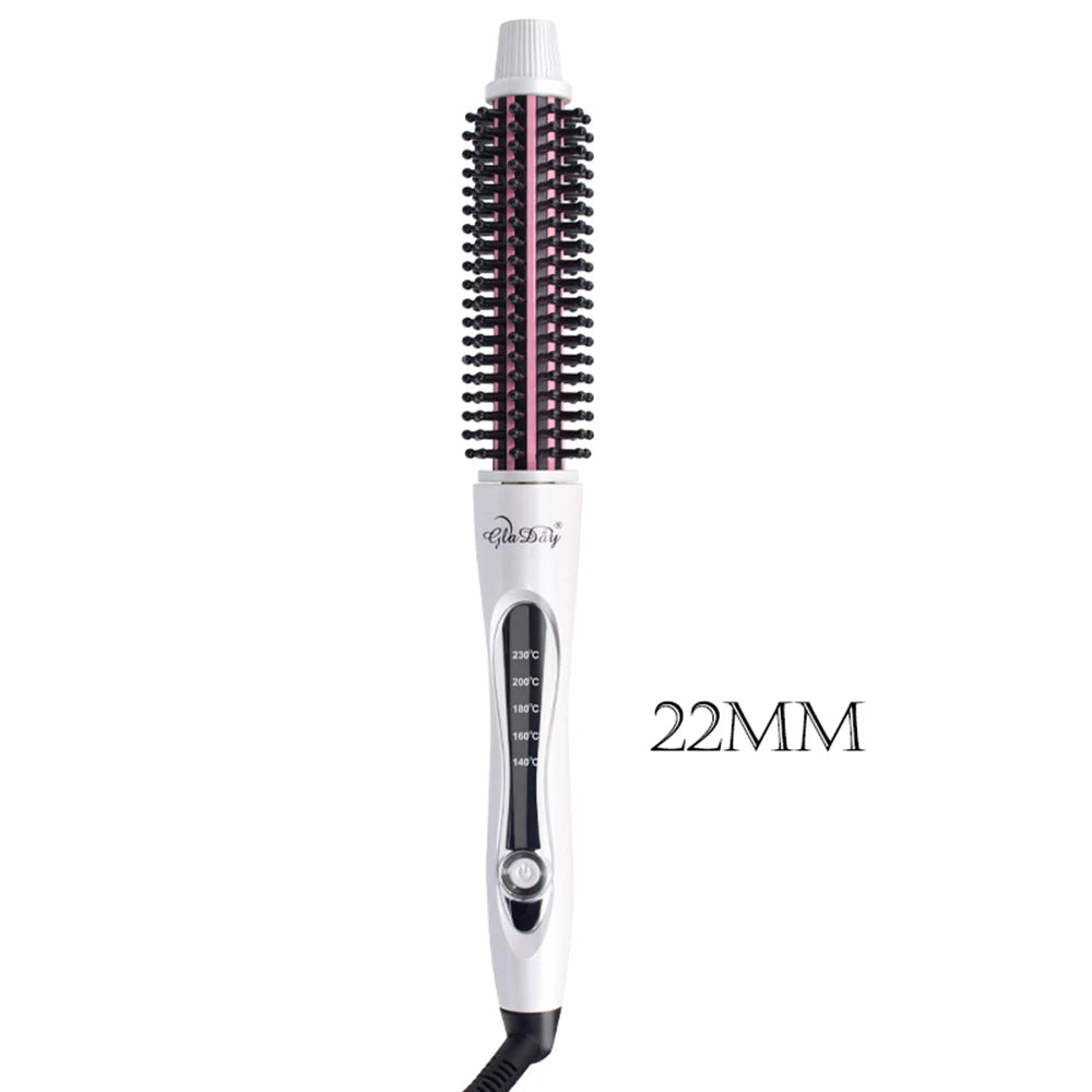 Rizador de pelo, cepillo alisador de pelo, peine calefactor caliente, estilizador de pelo liso, rizador de pelo ondulado, peine rizador de pelo