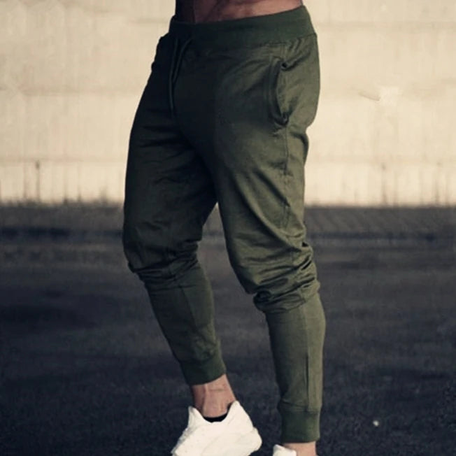 Pans para correr grises musculosos para Fitness, gym