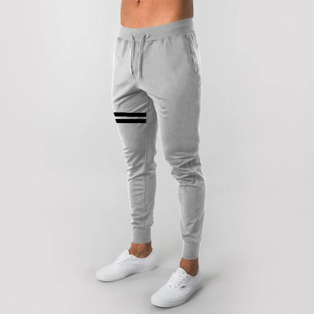 Pans para correr grises musculosos para Fitness, gym