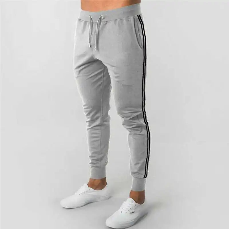 Pans para correr grises musculosos para Fitness, gym