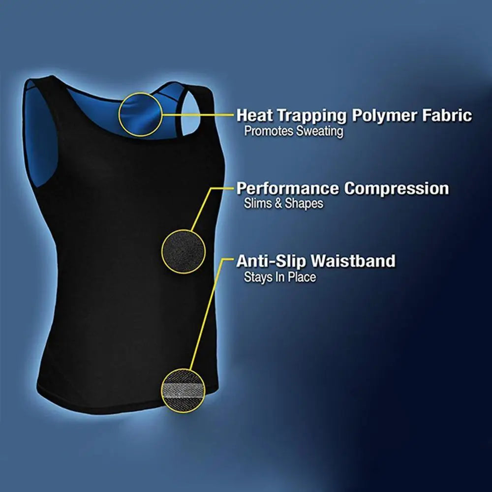 Chaleco de neopreno para Sauna para hombre, entrenador de cintura, moldeadores de cuerpo