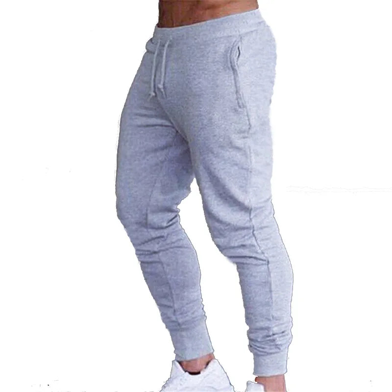 Pans para correr grises musculosos para Fitness, gym