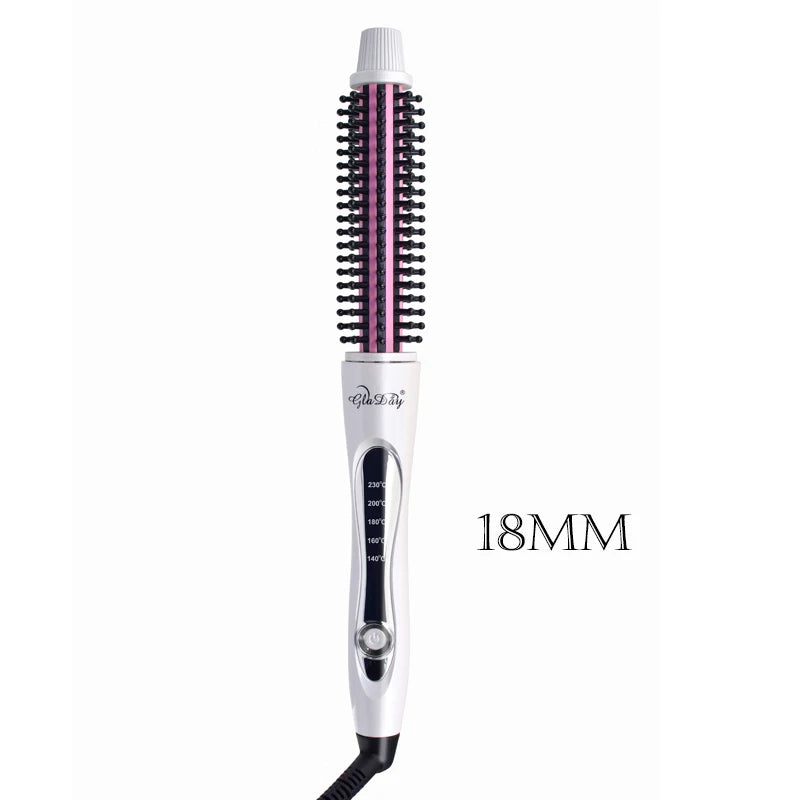 Rizador de pelo, cepillo alisador de pelo, peine calefactor caliente, estilizador de pelo liso, rizador de pelo ondulado, peine rizador de pelo