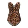 Body sexy de terciopelo sin tirantes mujer, escote en forma de corazón, espalda descubierta, con cordones, escote en V, para fiesta