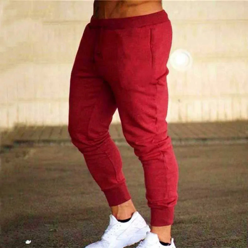 Pans para correr grises musculosos para Fitness, gym