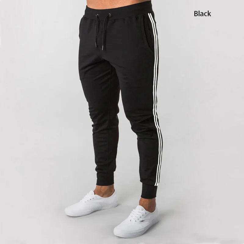Pans para correr grises musculosos para Fitness, gym