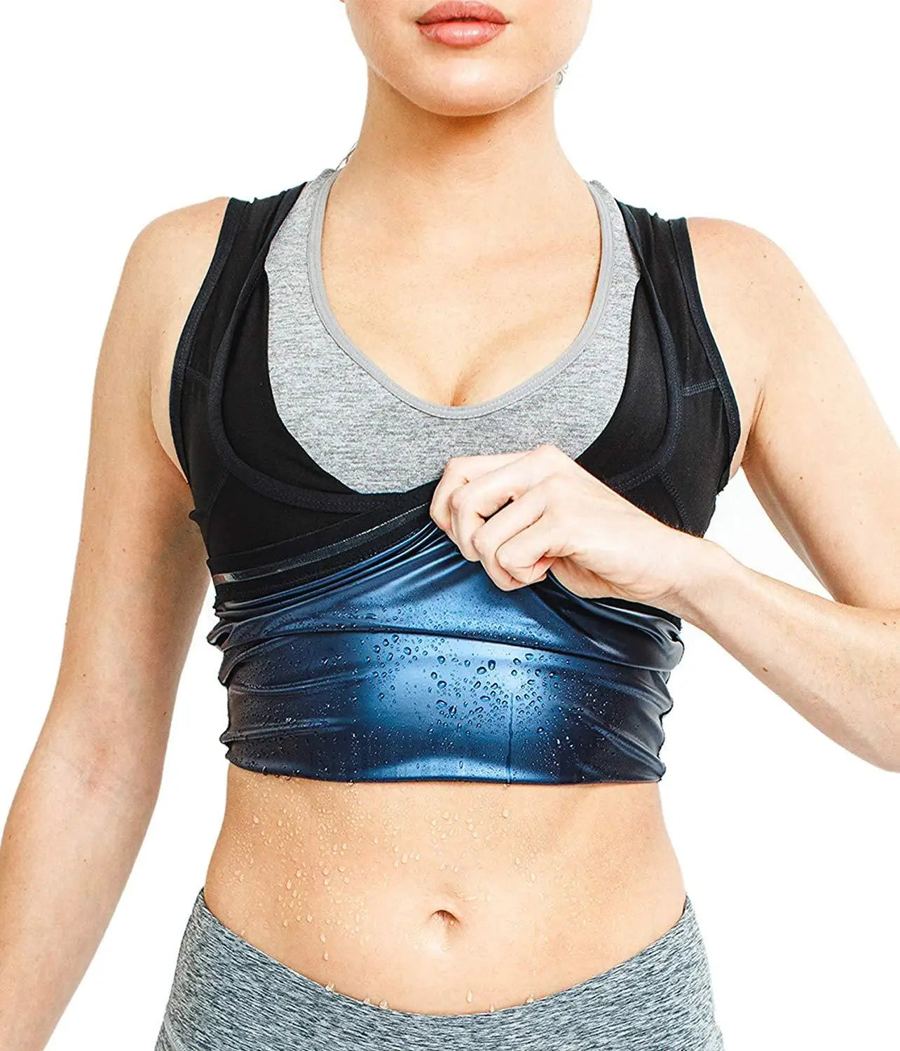 Chaleco de neopreno para Sauna para hombre, entrenador de cintura, moldeadores de cuerpo