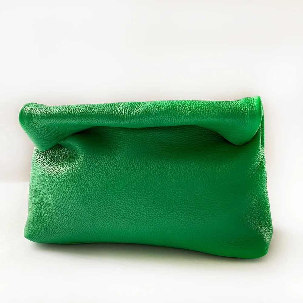 Bolsos de diseño de cuero genuino nuevo bolso de mano bolsillo para teléfono de noche de alta calidad para mujer
