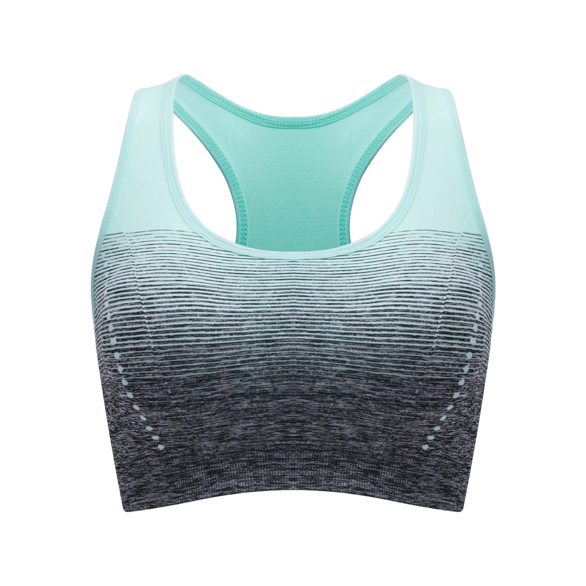 Sujetador Deportivo CZGUKE de Alta Elasticidad y Transpirable para Mujer, Acolchado, para Correr, Yoga, Gimnasio, Sujetador Deportivo Sin Costuras con Degradado