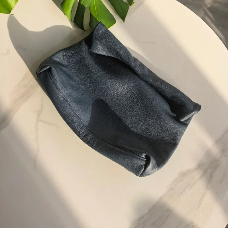 Bolsos de diseño de cuero genuino nuevo bolso de mano bolsillo para teléfono de noche de alta calidad para mujer