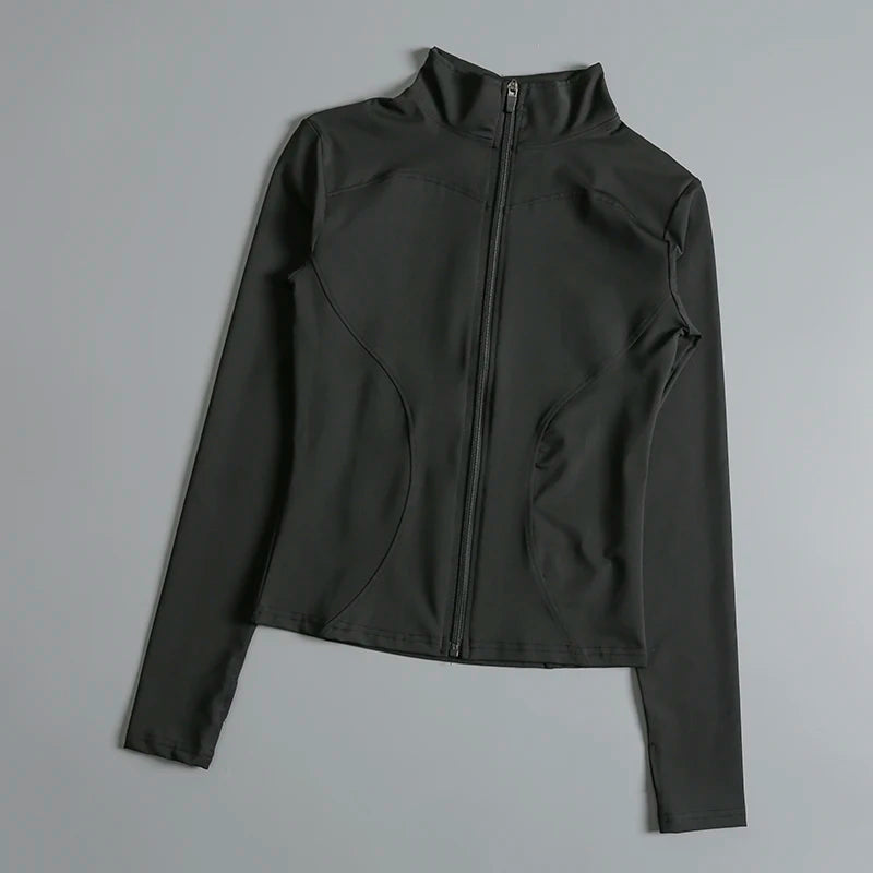 Gimnasio Fitness Zip up Entrenamiento Correr Entrenamiento