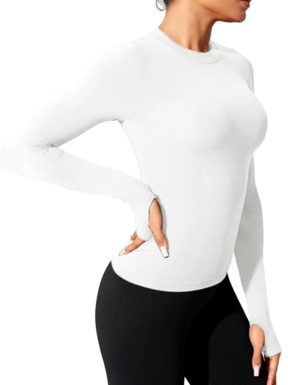 Blusa de Yoga de manga larga, ropa deportiva para mujer, gym