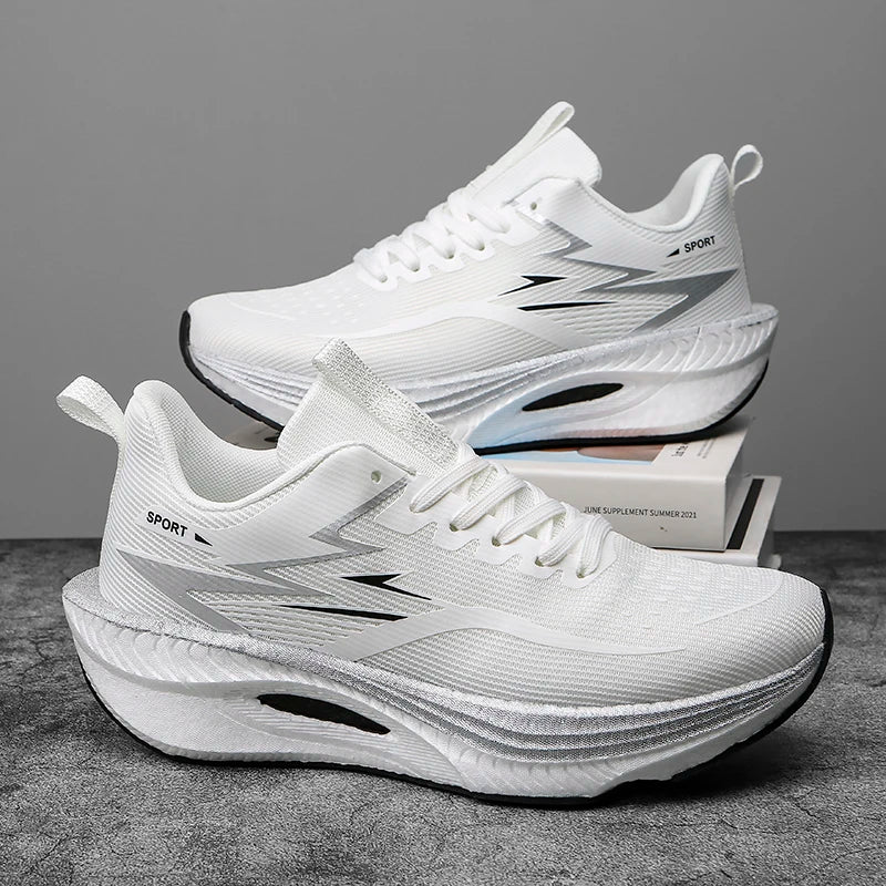 TENIS Deportivos Hombre y Mujer (elegir color)de Talla Grande, Transpirables y Ligeras con Placa de Carbono,