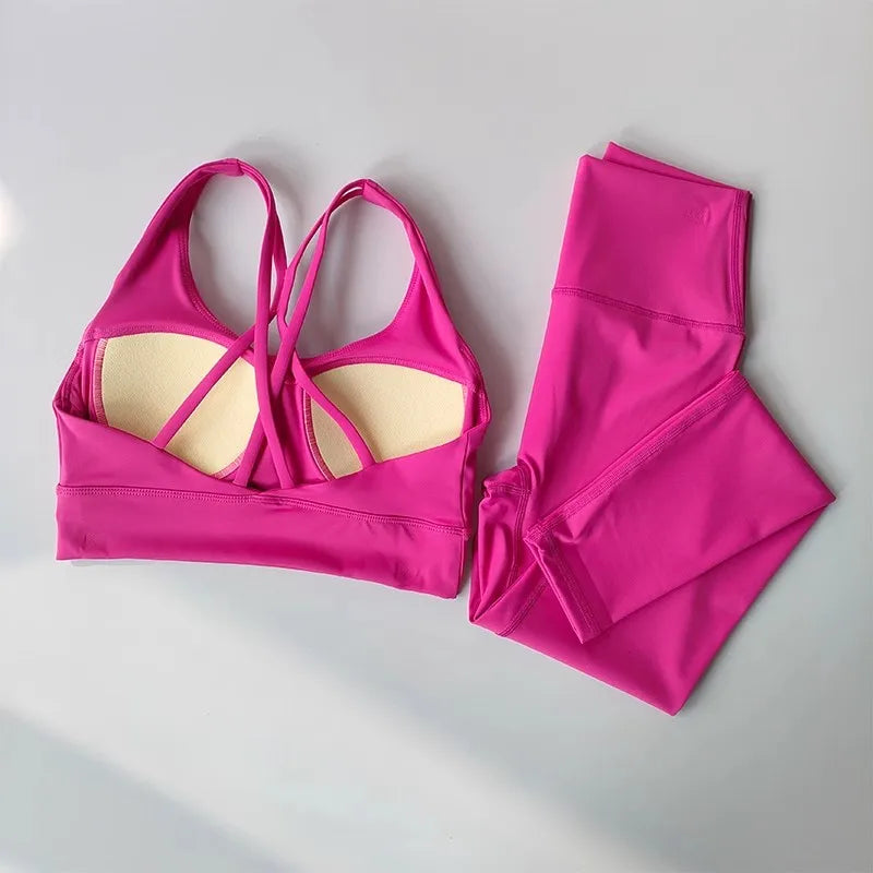 Conjunto de Yoga transpirable para mujer GYM