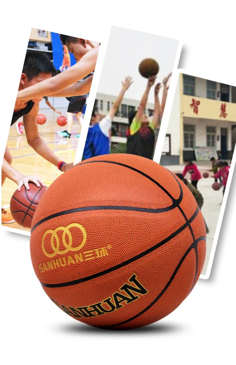Tamaño 5 Baloncesto PU Certificación oficial Competición Baloncesto Balón estándar Resistente al desgaste Balón de entrenamiento duradero para niños