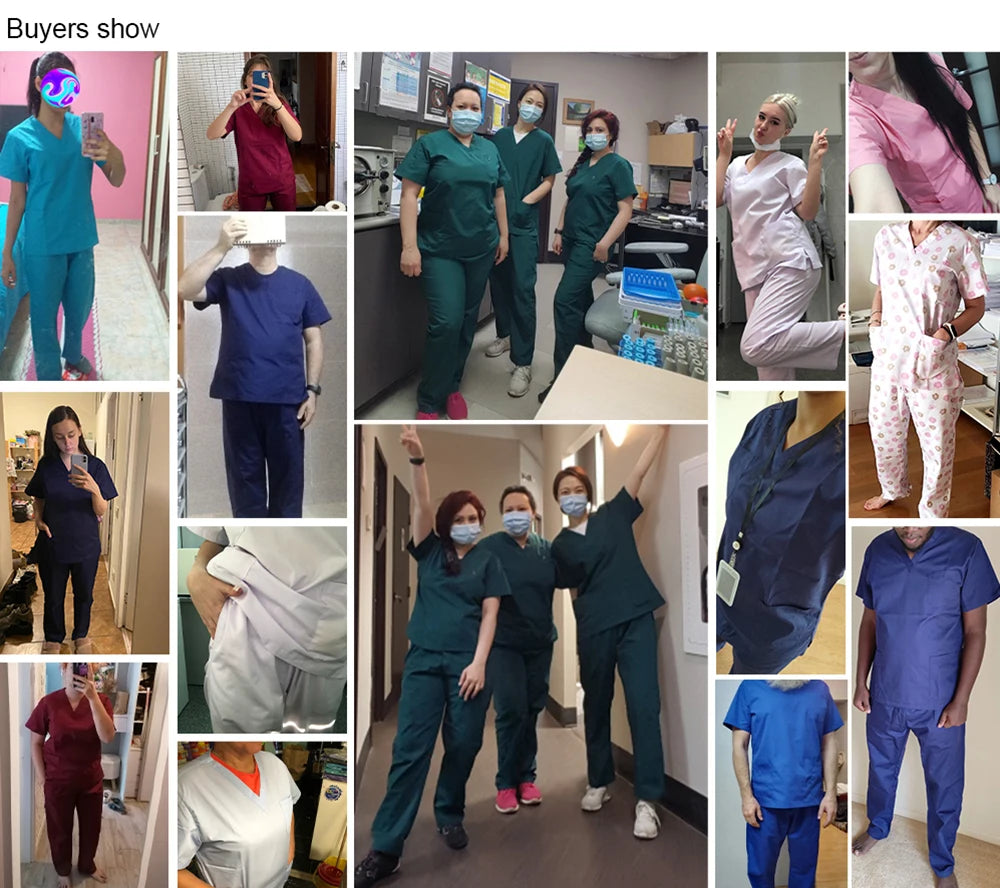 Ropa de Trabajo para médico y enfermera, mujeres y hombres