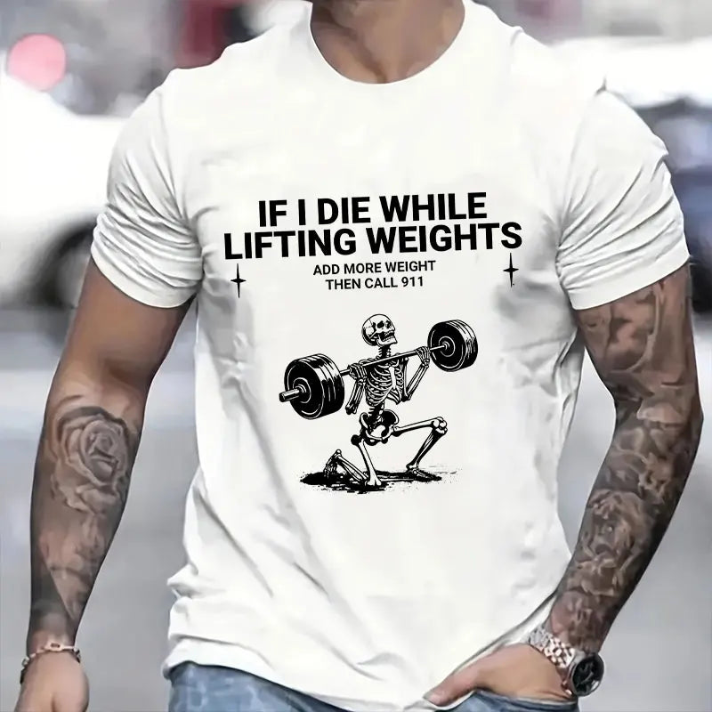 Camisetas de entrenamiento de gimnasio para hombre, ropa divertida, camisetas de levantamiento de pesas, camisetas de manga corta, ropa para ejercicio físico, camisetas para hombre
