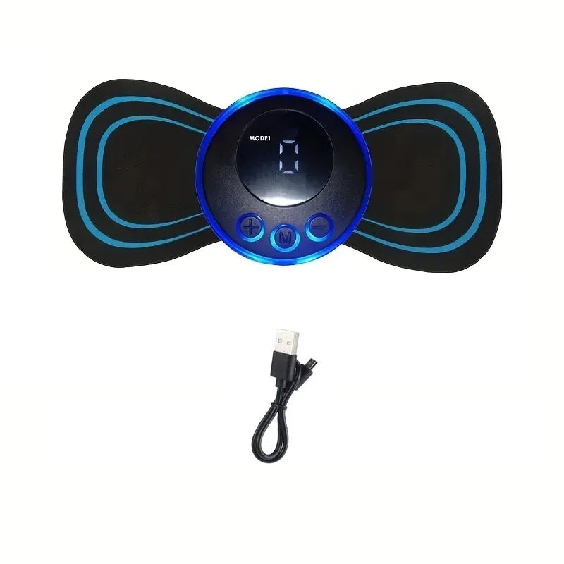Masajeador de cuello EMS, Estimulador muscular eléctrico, pegatina Cervical Y PARCHES