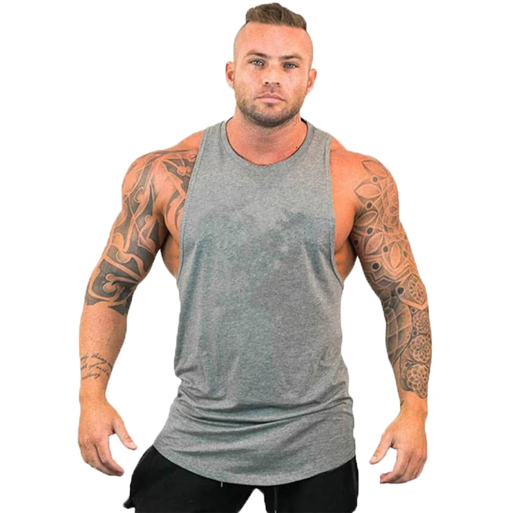 Ropa de gimnasio para hombre, camiseta interior sin mangas, sudadera de marca, chaleco de entrenamiento, ropa deportiva