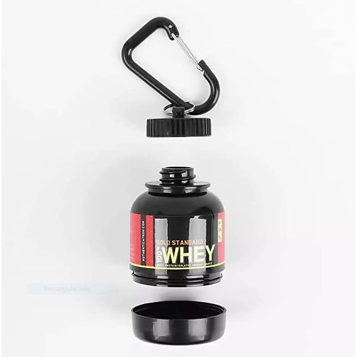 Contenedor portátil de suplemento de proteína en polvo, botella de almacenamiento ligera a prueba de fugas, 100/200ml