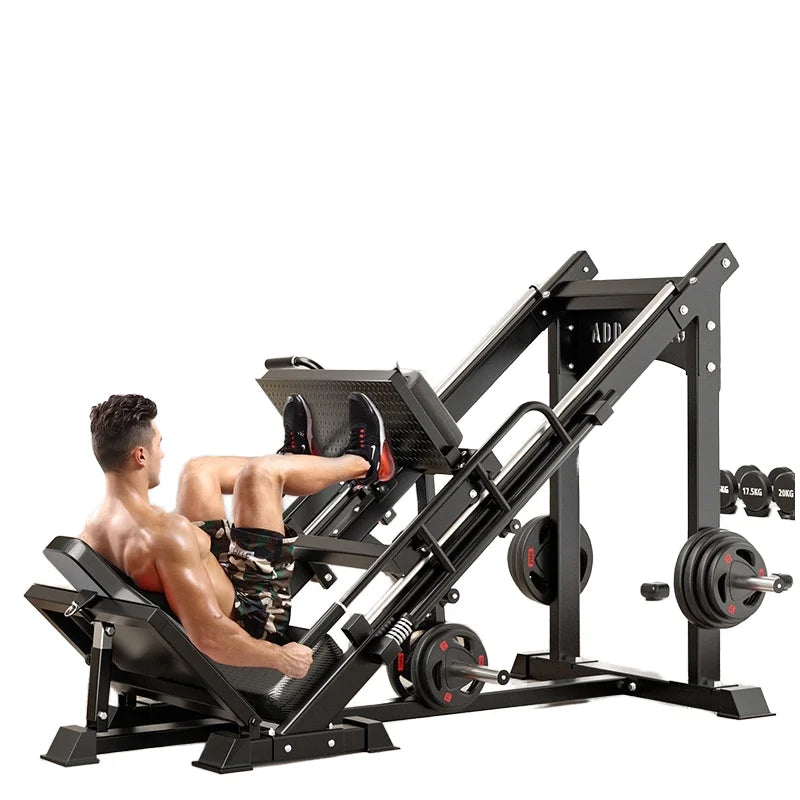Máquina profesional de prensado de piernas para sentadillas, equipo de gimnasio en casa todo en uno, plataforma de entrenamiento de fuerza multifunción