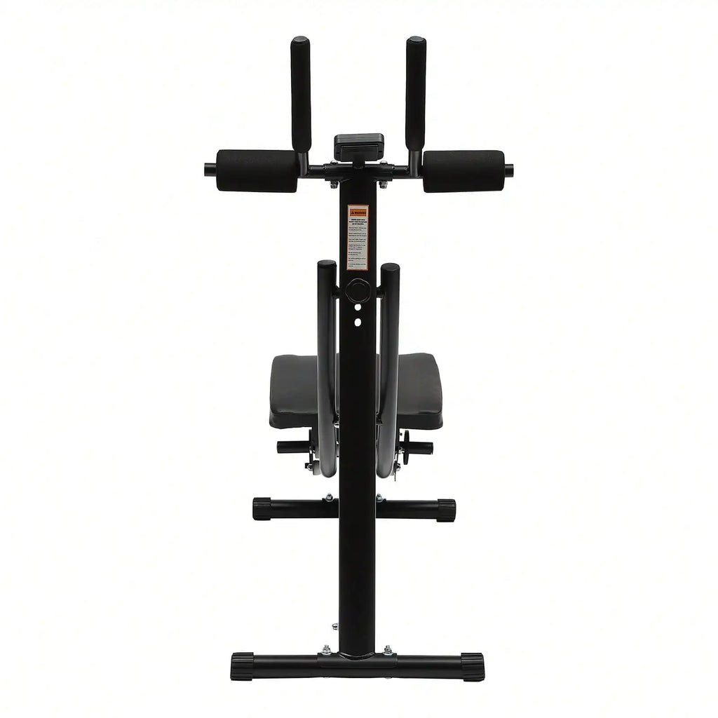 Equipo de entrenamiento Ab para gimnasio en casa, máquina de ejercicio abdominal y central plegable con pantalla Digital de 3 intensidades, 330 libras
