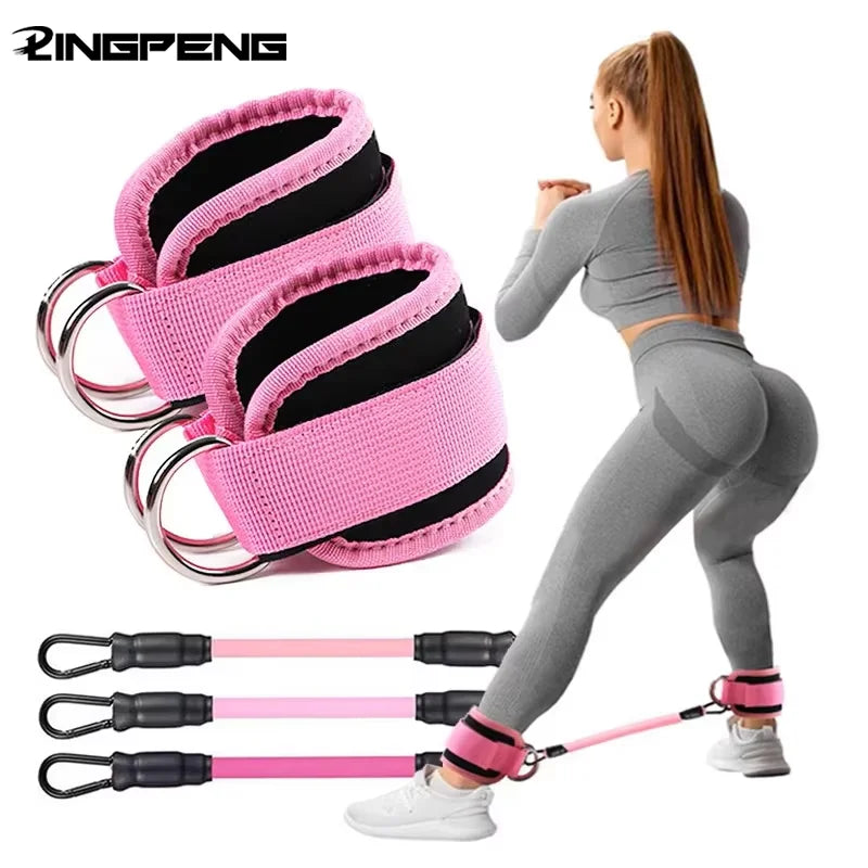 Hebilla de tobillo para fitness, entrenamiento de piernas,