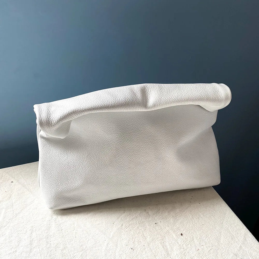 Bolsos de diseño de cuero genuino nuevo bolso de mano bolsillo para teléfono de noche de alta calidad para mujer
