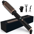 Cepillo caliente multifuncional 3 en 1 para alisar y rizar, peine para peinar el cabello iónico portátil de viaje, calentamiento rápido para cabello grueso/fino