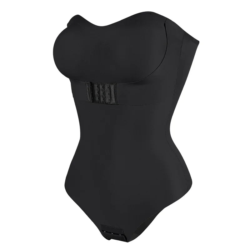 Faja moldeadora de cuerpo con correa extraíble para mujer, S-4XL Sexy, sujetador acolchado con cierre frontal, Body Hipster, ropa moldeadora con Control de barriga, Tanga
