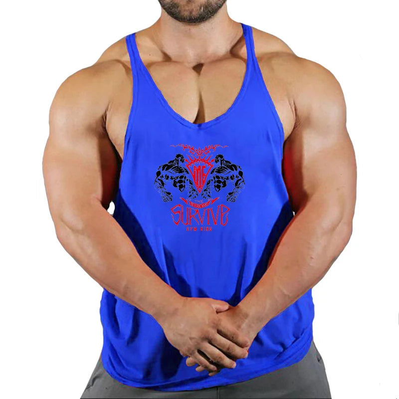 Stringer-Camiseta sin mangas de gimnasio para hombre, ropa de Fitness, chaleco de Culturismo