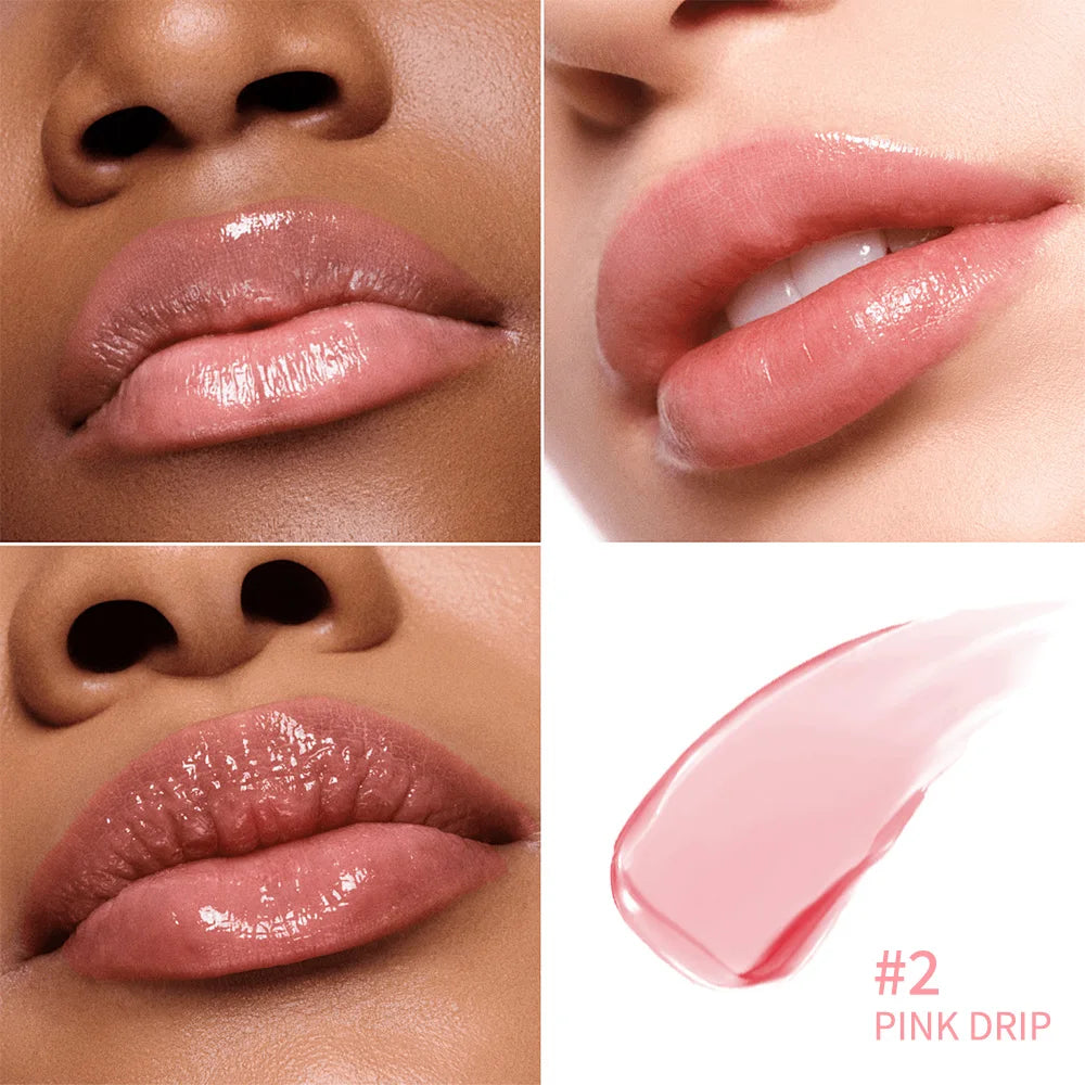 Lakerain-bálsamo labial brillante, hidratante de larga duración, nutritivo, cuidado diario, bálsamo labial suave y fundido, textura de suavidad, maquillaje Natural